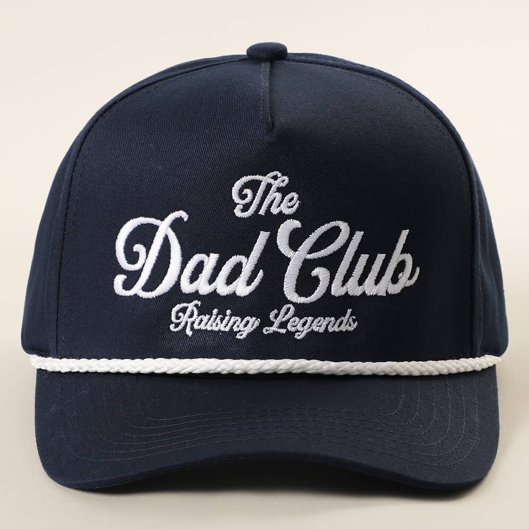 Fashion City - The Dad Club Raising Legends Embroidered Rope Trucker Hat
