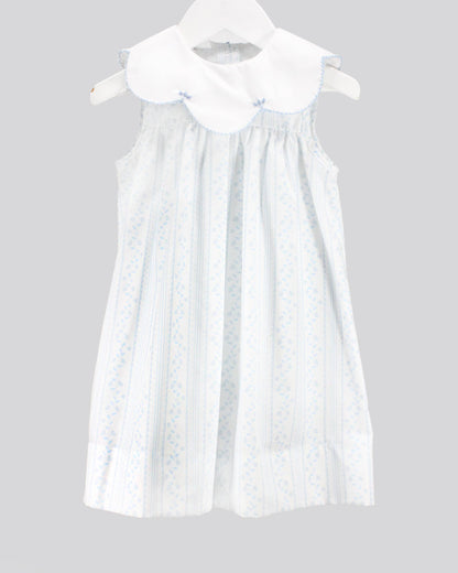 Baby Blessings Clothing - Scalloped Blue Aria Dress