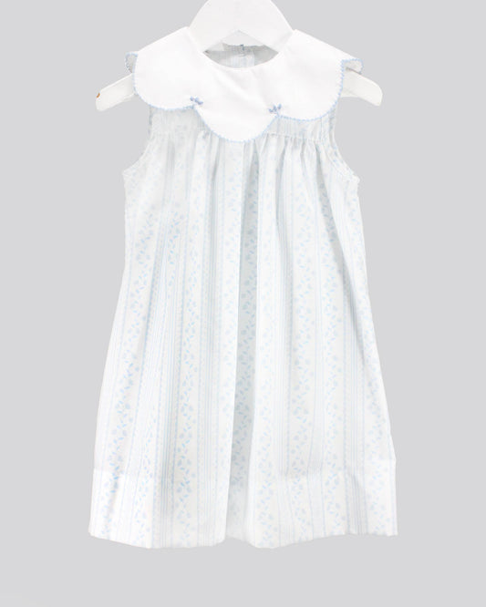 Baby Blessings Clothing - Scalloped Blue Aria Dress