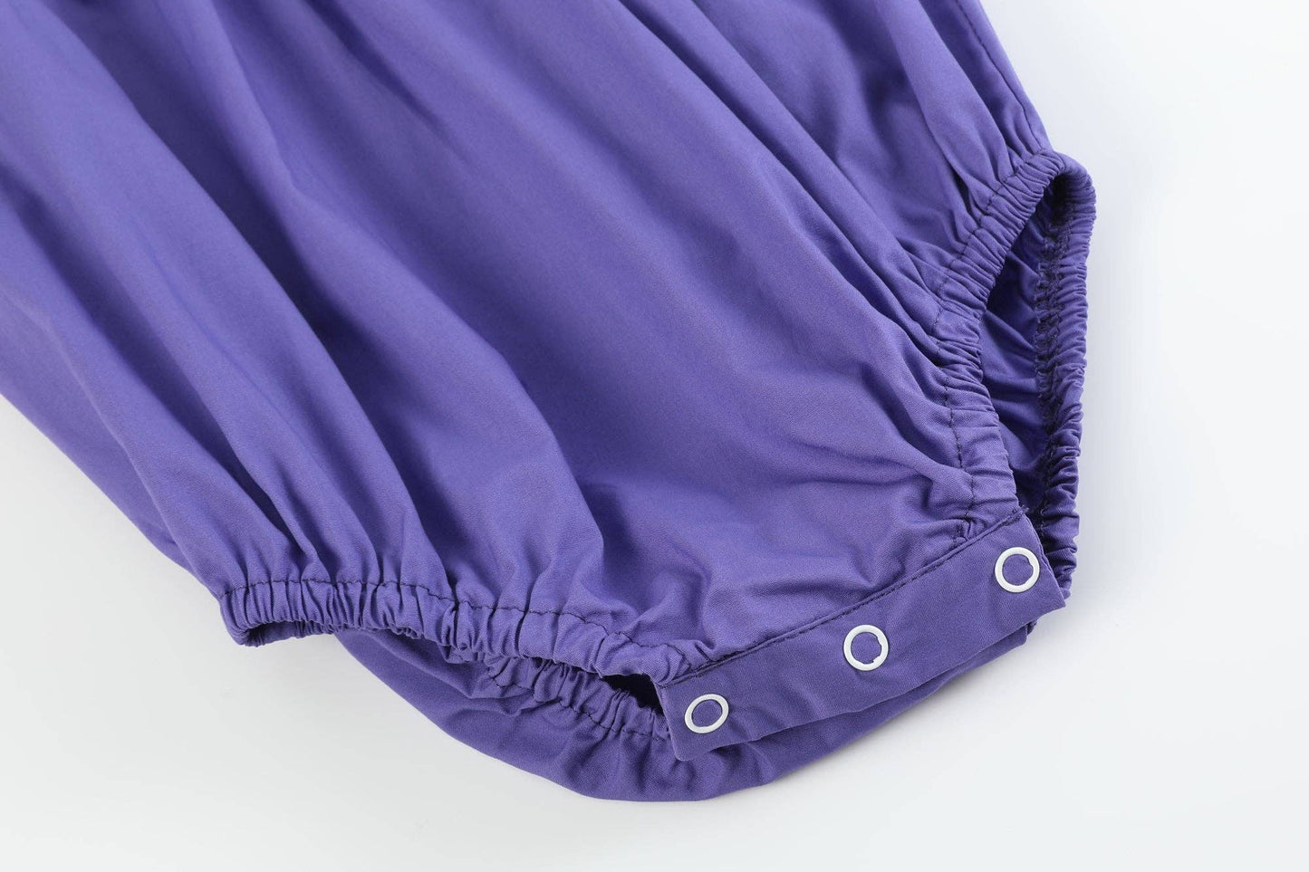 Lil Cactus - Purple Mardi Gras Smocked Romper