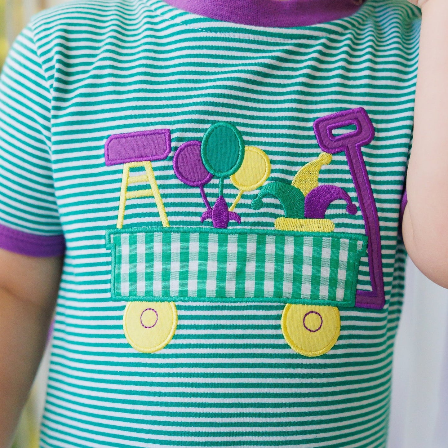 Smock Candy Parade Wagon Romper