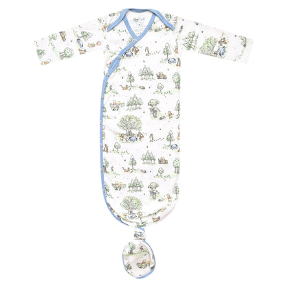 Copper Pearl - Newborn Knotted Gown - Hundred Acre Wood