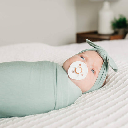 Copper Pearl - Knit Swaddle Blanket - Briar