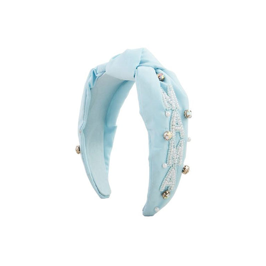 Mudpie Mama Beaded Headband Blue