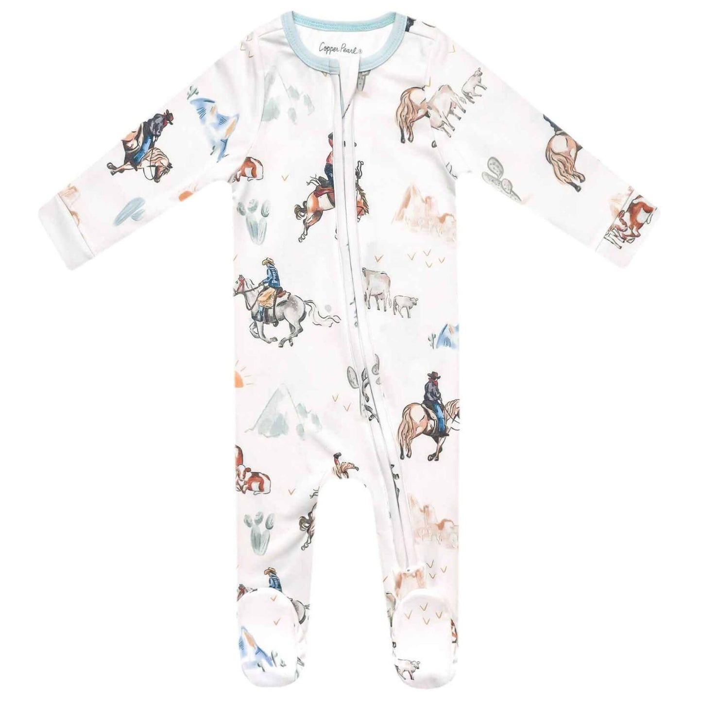 Copper Pearl - Zip-Up Footie Pajama - Boone