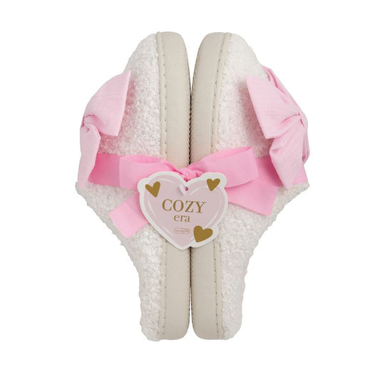 Mudpie Pink Bow Slippers