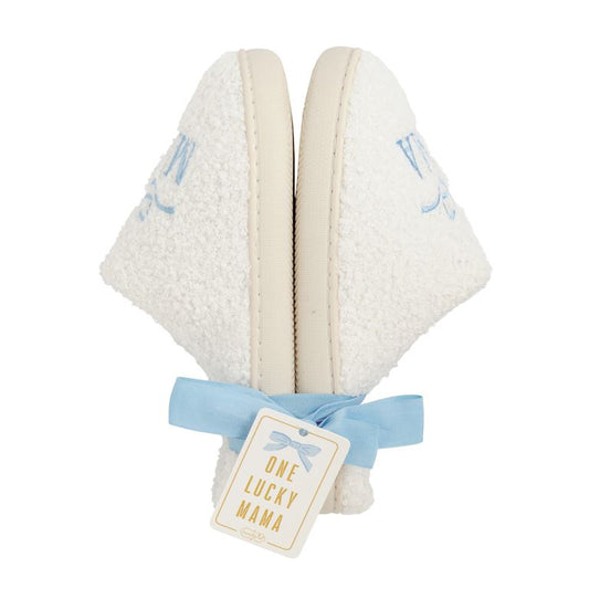 Mudpie Blue Mama Slippers