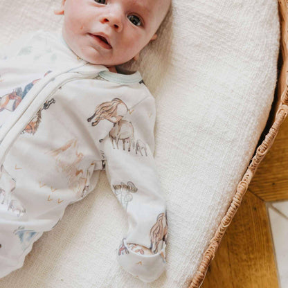 Copper Pearl - Zip-Up Footie Pajama - Boone