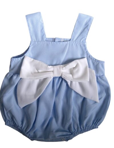 Three Sisters Blue and White Bow Bubble