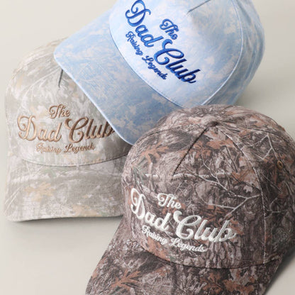 Fashion City - THE DAD CLUB RAISING LEGENDS Embroidery Camo Trucker Hat