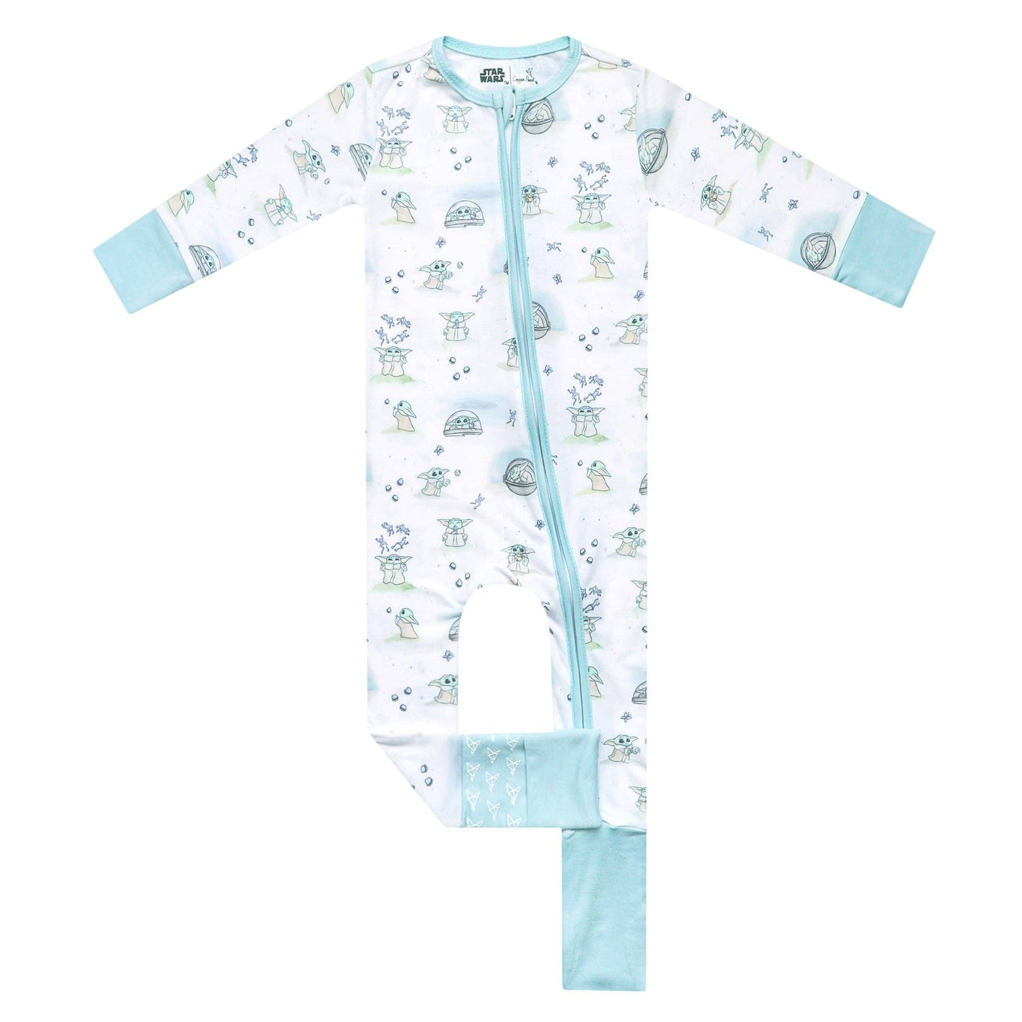 Copper Pearl - Convertible Zip-Up Footie - Star Wars Grogu