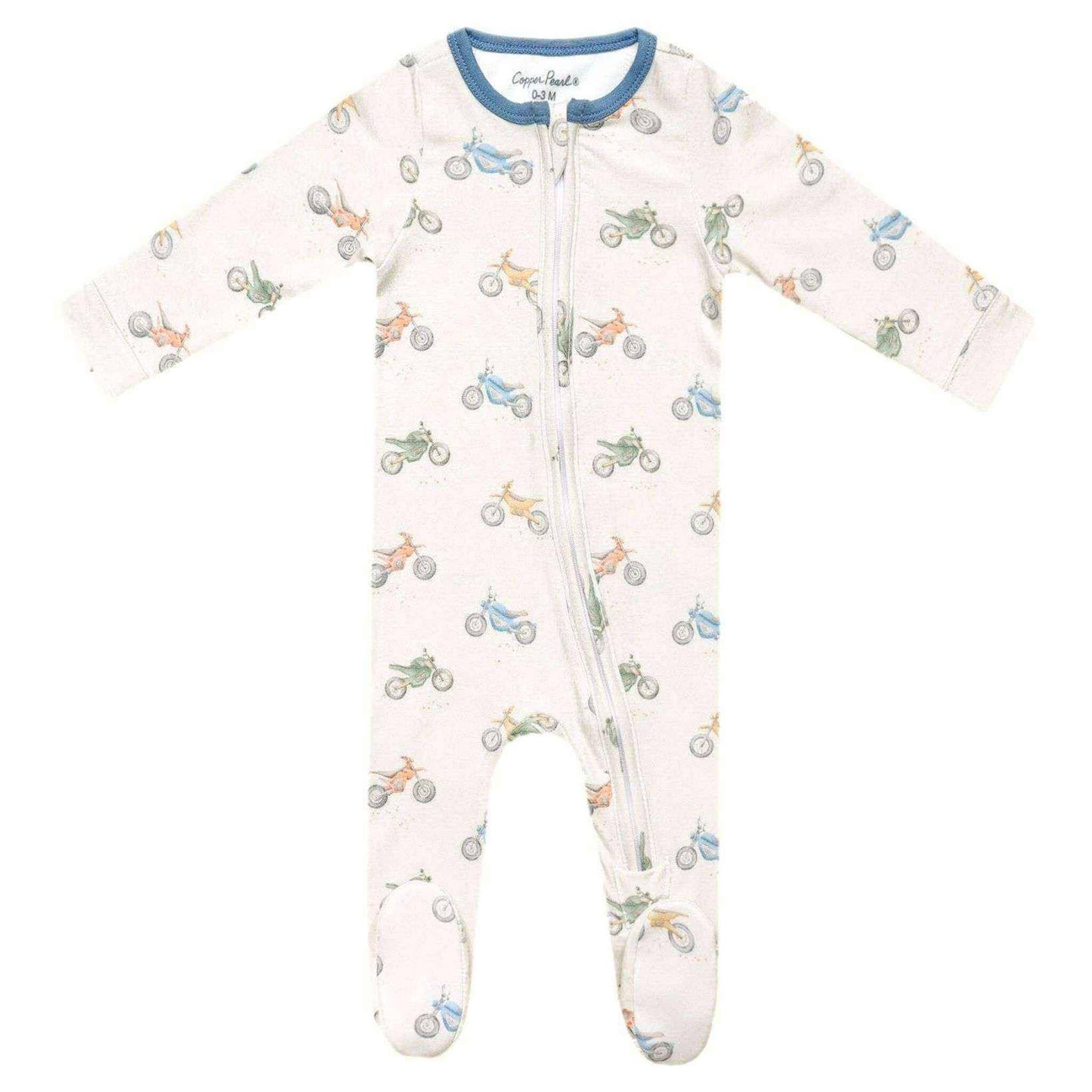 Copper Pearl - Zip-Up Footie Pajama - Ryder