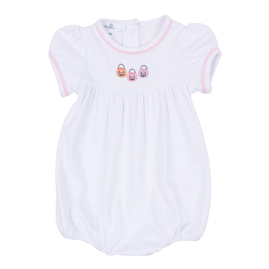 Magnolia Baby Pumpkin Party Short Sleeve Bubble - Pink