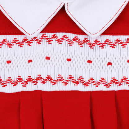 Magnolia Baby Miles Short Sleeve Bubble - Red