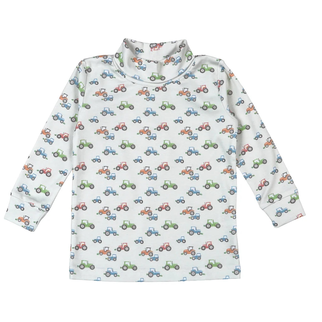 Baby Loren Tractors Pima Turtleneck