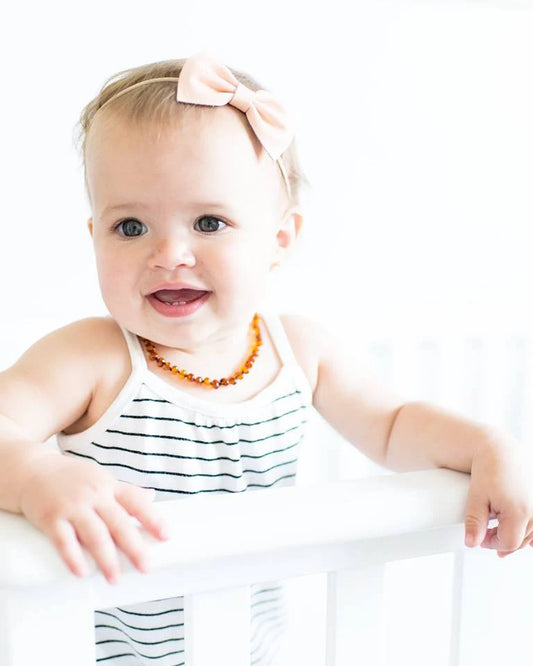 Cherished Moments Amber Teething Necklace for Teething Babies or Toddlers (Lemon)