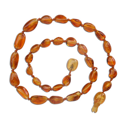 Cherished Moments Amber Teething Necklace - Honey Polished