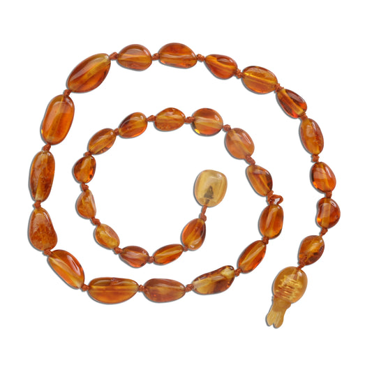 Cherished Moments Amber Teething Necklace - Honey Polished