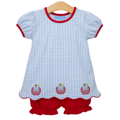 Trotter Street Kids Apple Trio Bloomer Set