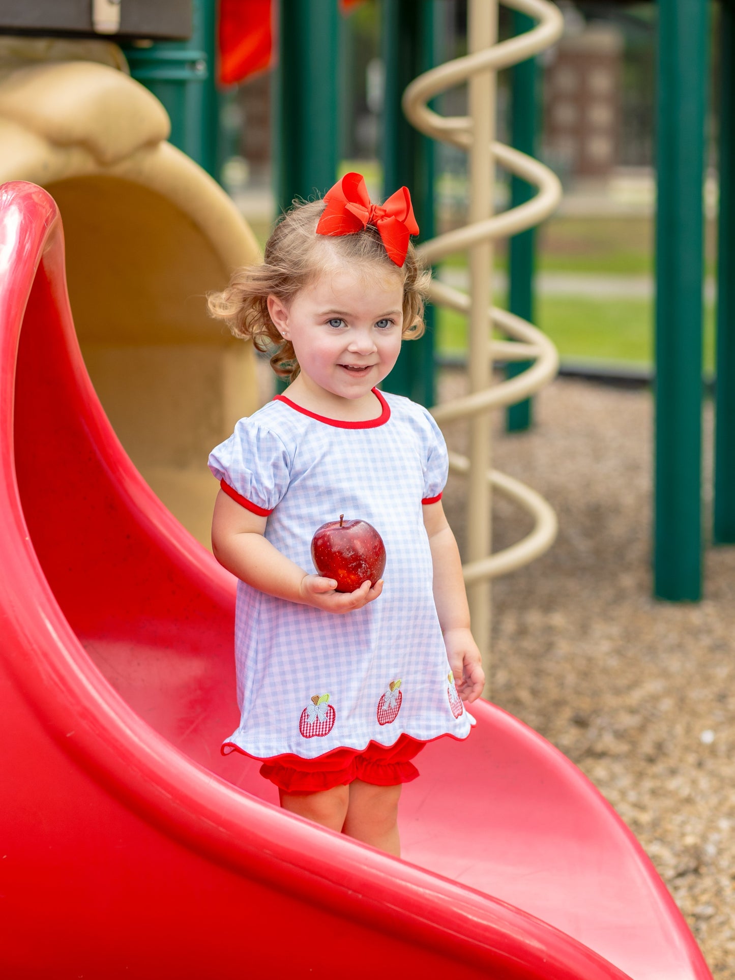 Trotter Street Kids Apple Trio Bloomer Set