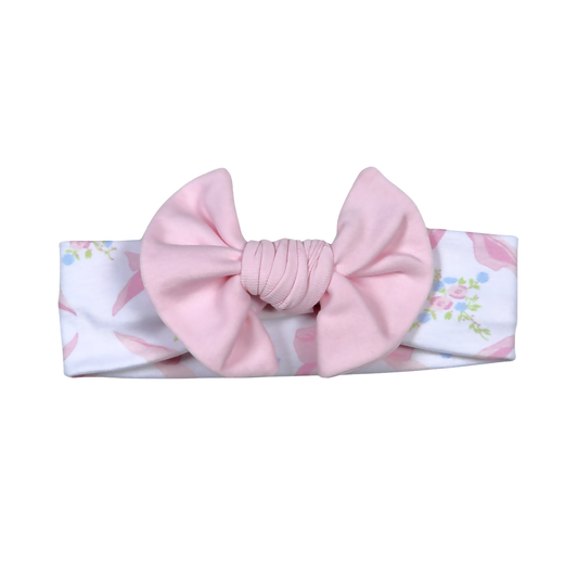 Baby Loren Pink Bows Headband
