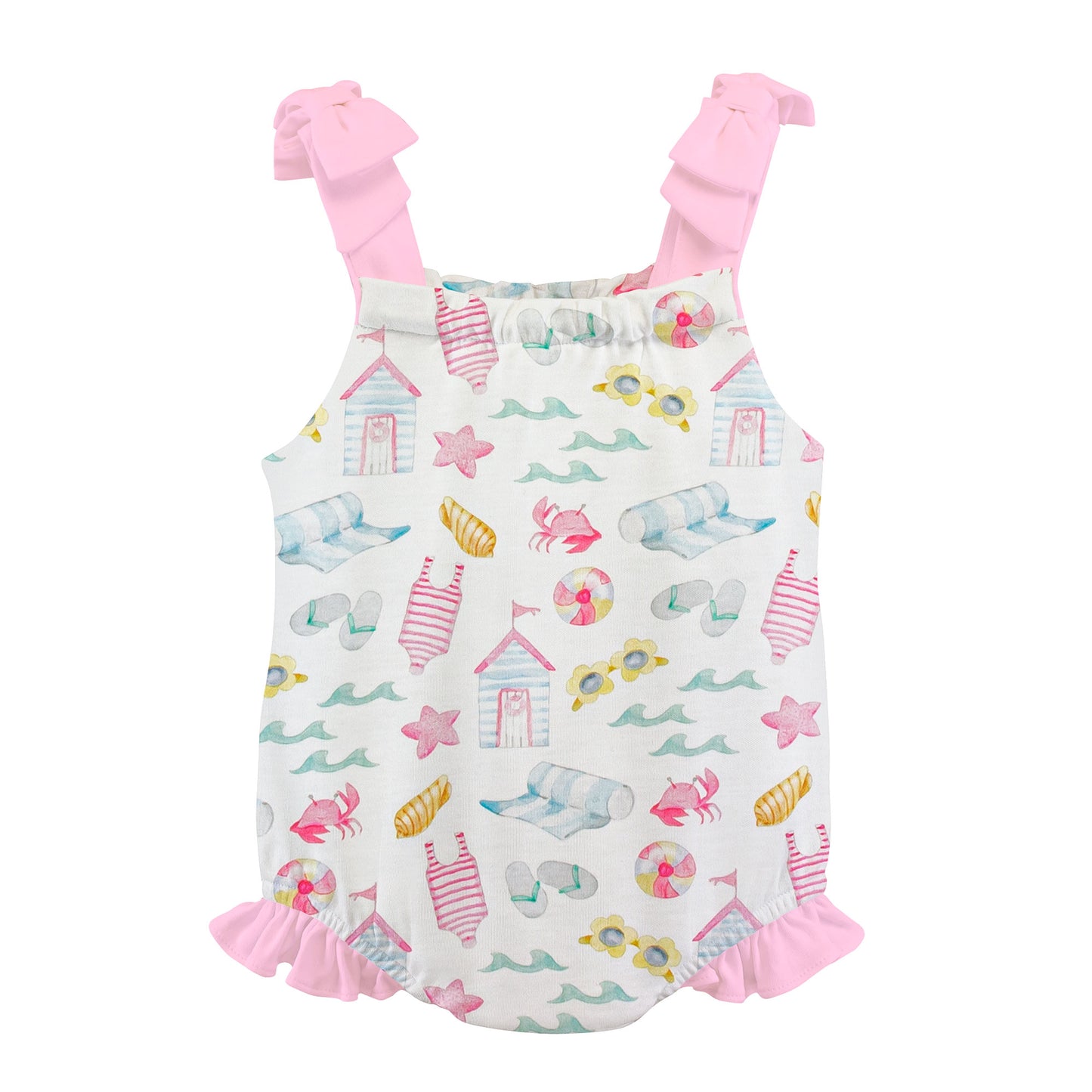Baby Club Chic Summer Fun Prints Bubble w/Bows