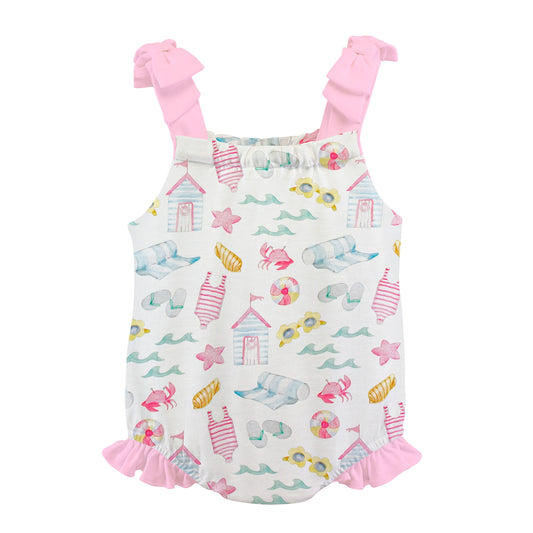 Baby Club Chic Summer Fun Prints Bubble w/Bows