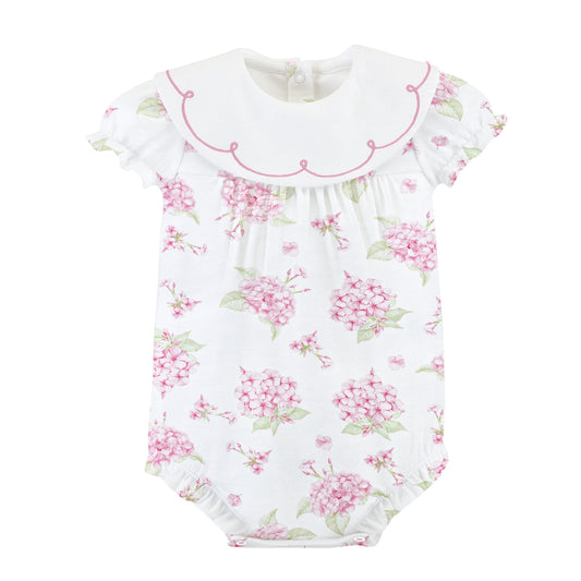 Baby Club Chic Pompous Hydrangeas Printed Bib Bubble w/Embroidery