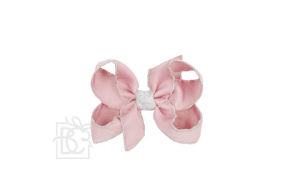 Beyond Creations - 3.5” PANTYHOSE HEADBAND W/ CROCHET EDGE HAIR BOW