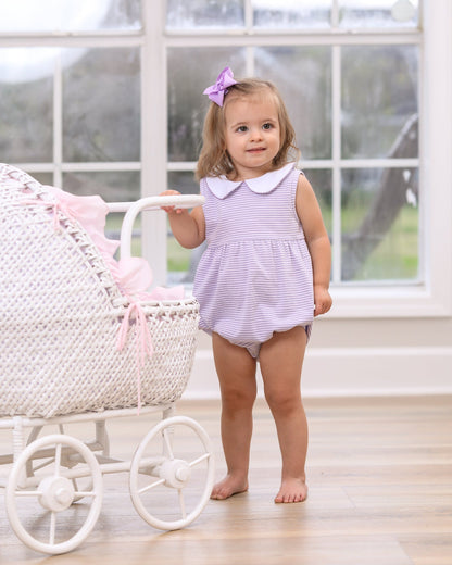 Smock Candy Charlotte Sleeveless Bubble - Lavender Stripe