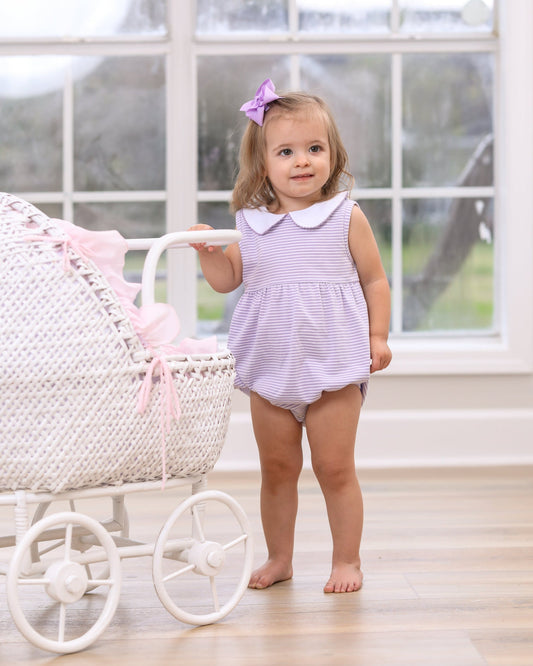 Smock Candy Charlotte Sleeveless Bubble - Lavender Stripe