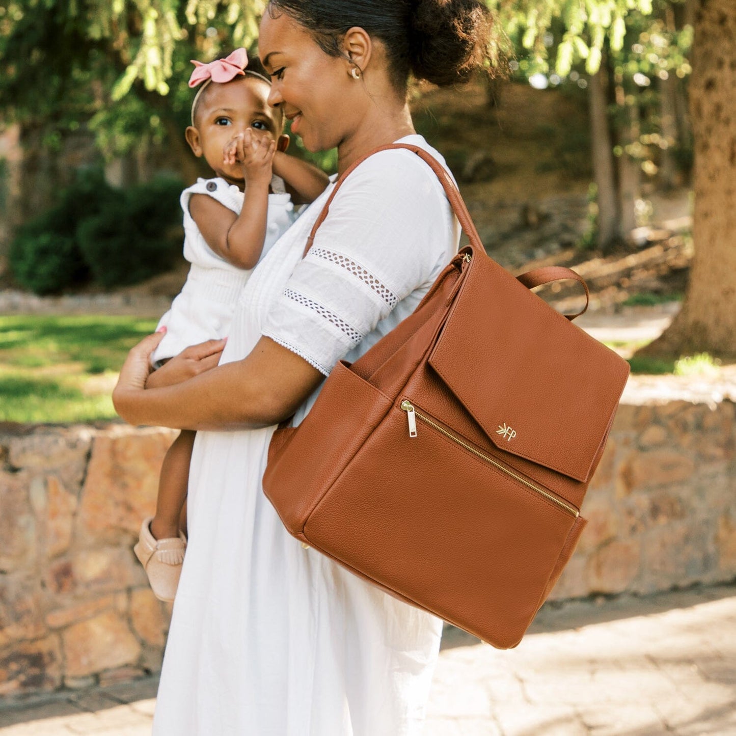 Freshly Picked Cognac Classic Diaper Bag II