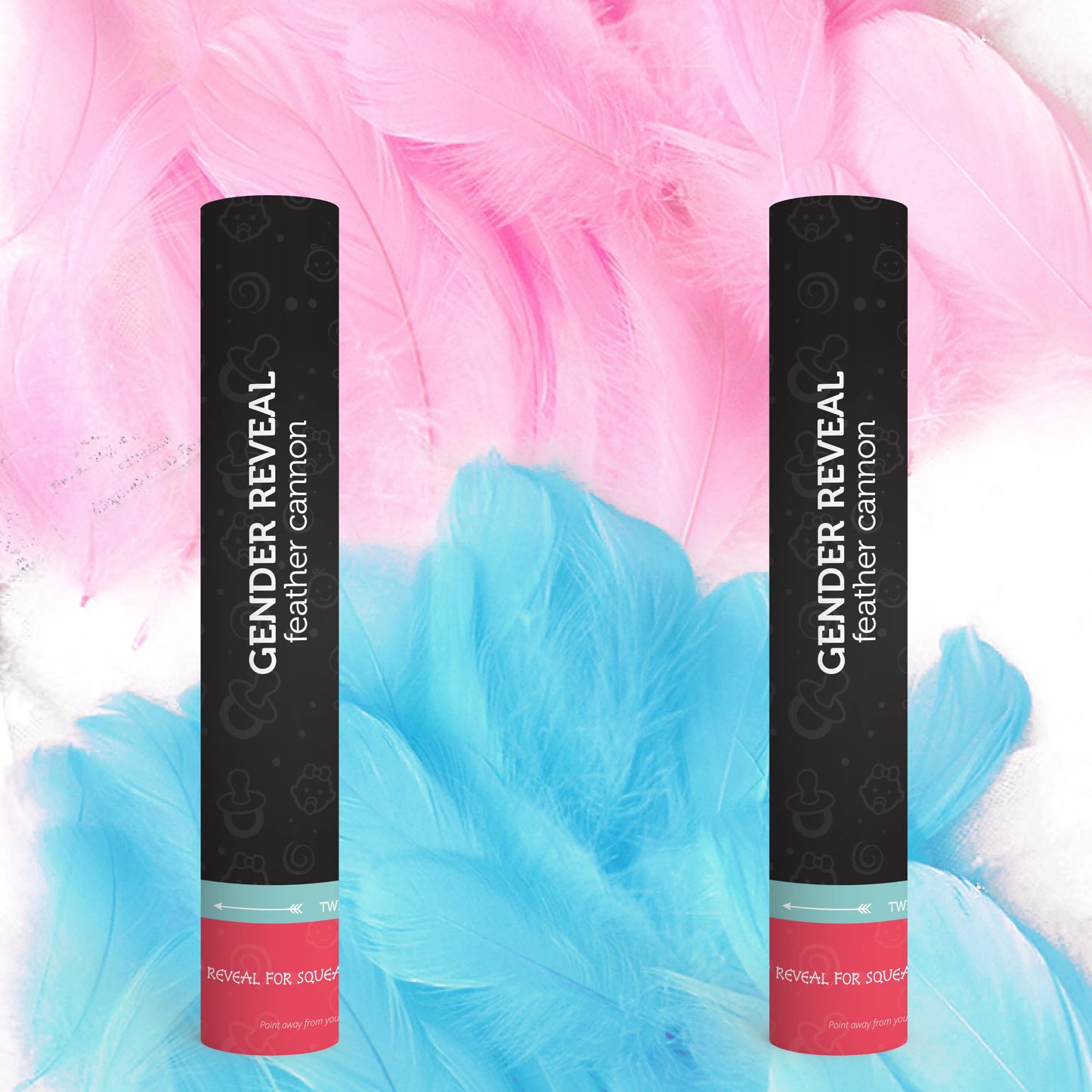 Gender Reveal Feather Cannon