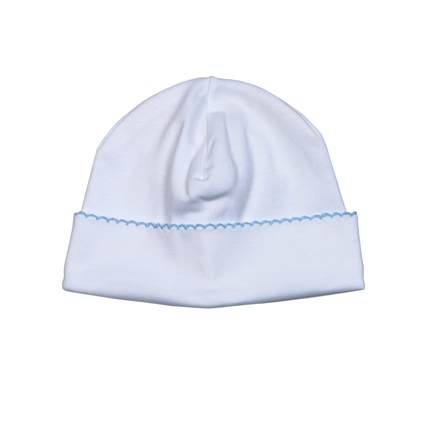 Baby Loren White Pima Converter Light Blue Trim