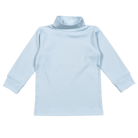 Baby Loren Blue Pima Turtleneck