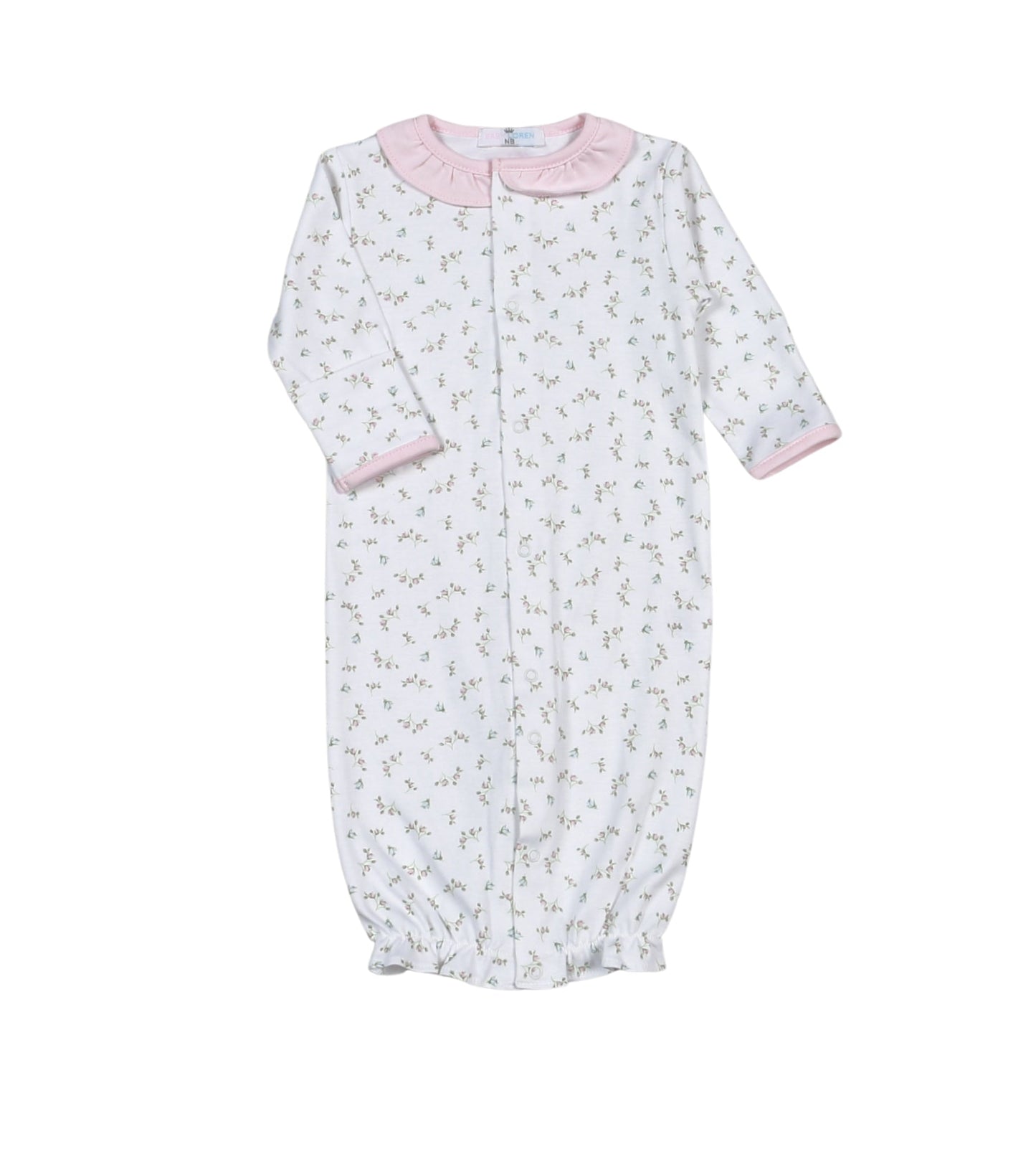 Baby Loren Bella Pink Floral Pima Converter