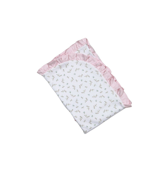Baby Loren Bella Pink Floral Pima Receiving Blanket OS