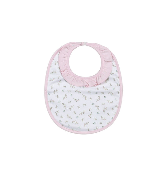 Baby Loren Bella Pink Floral Pima Bib OS