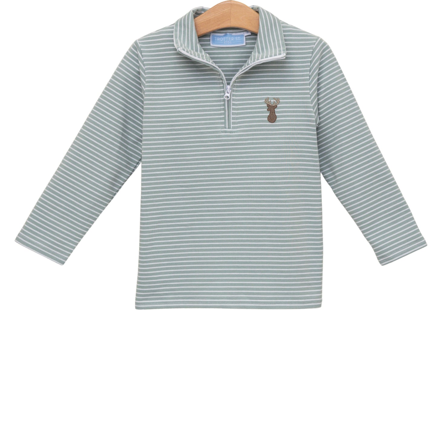 Trotter Street Kids Deer 1/4 Zip Pullover