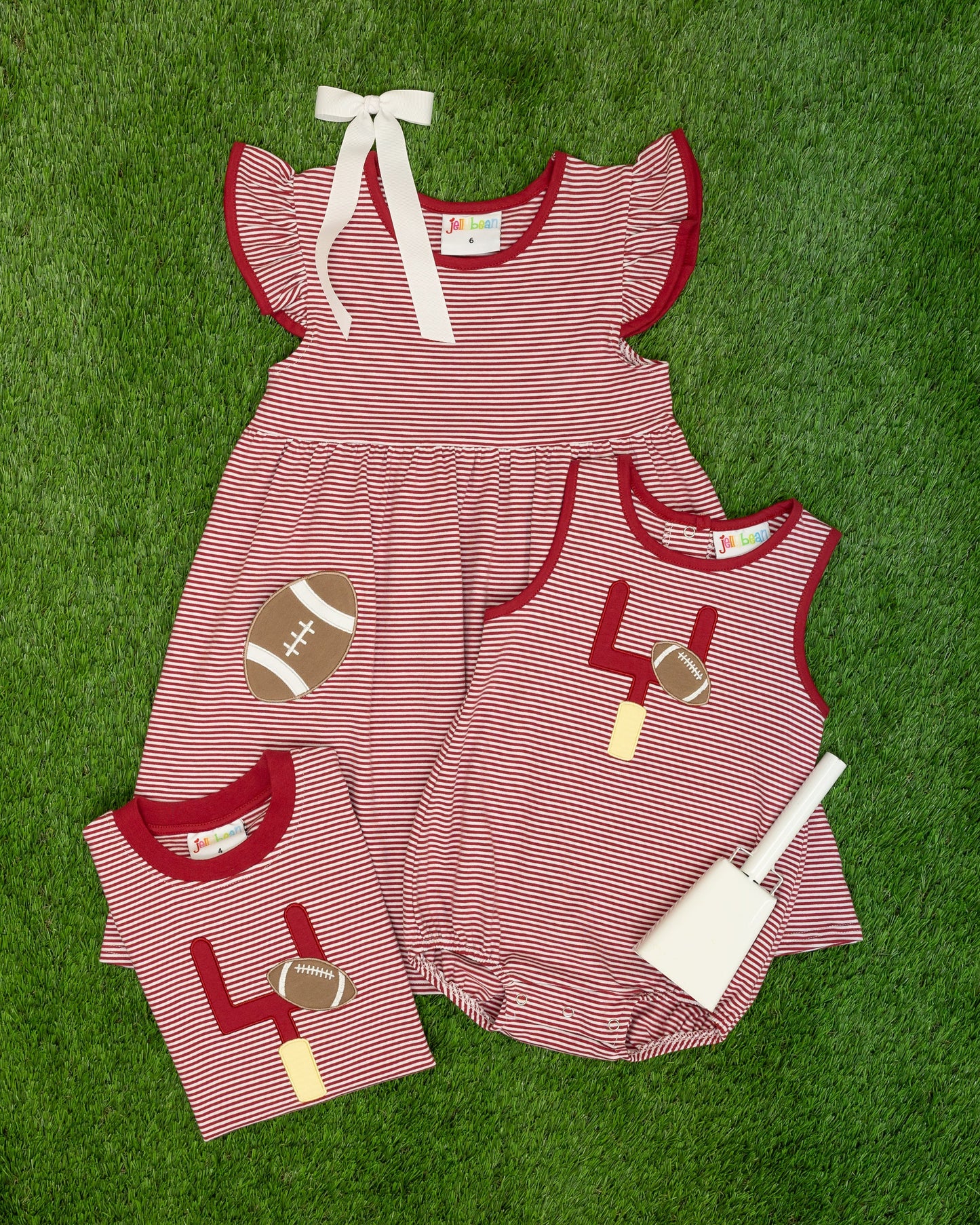 Smock Candy Down, Set, Hut Bubble - Crimson Stripe