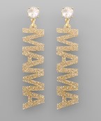 MAMA acrylic earrings