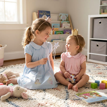Baby Loren Blue Royal and Charm Pima Dress