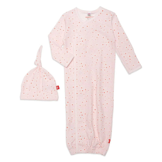 Magnetic Me Chloe Organic Gown & Hat Set