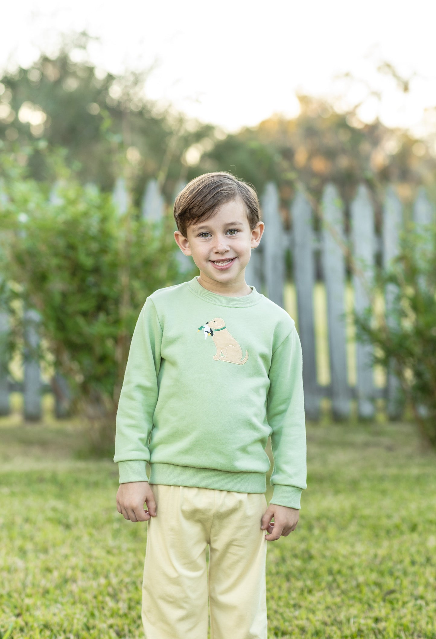 Trotter Street Kids French Terry Pullover - Dog
