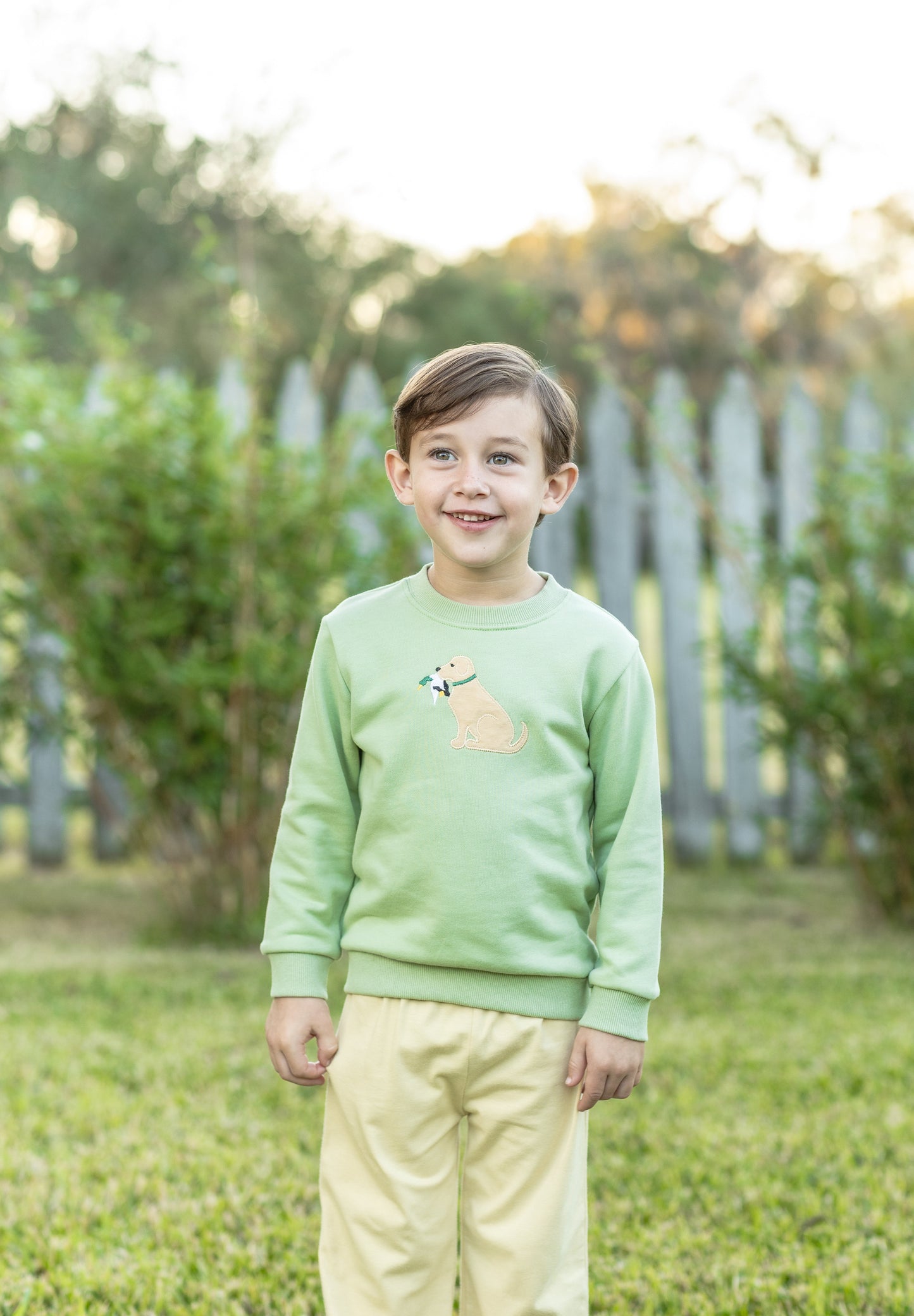 Trotter Street Kids French Terry Pullover - Dog