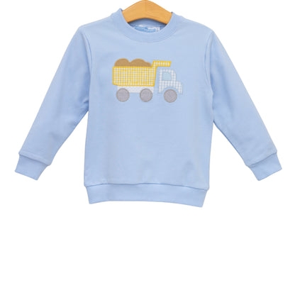 Trotter Street Kids French Terry Pullover - Dump Truck