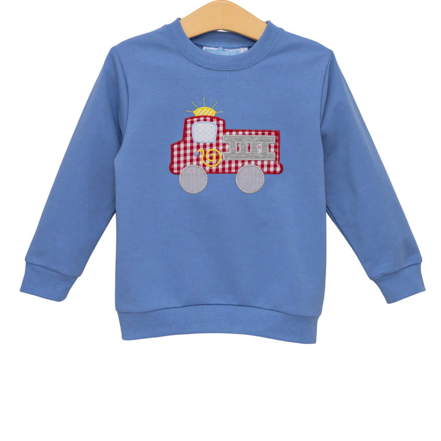 Trotter Street Kids French Terry Pullover - Fire Truck