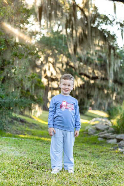 Trotter Street Kids French Terry Pullover - Fire Truck
