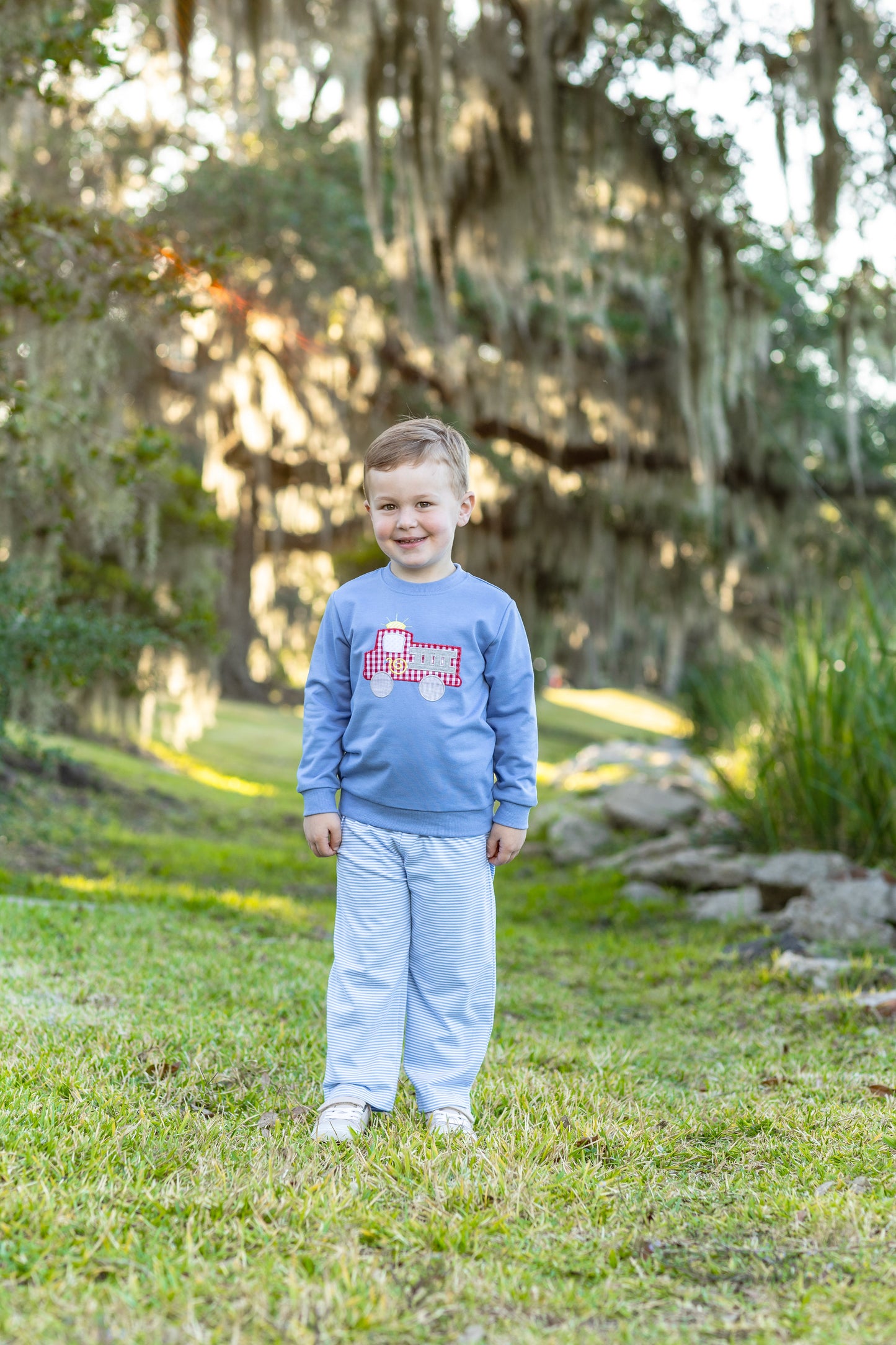 Trotter Street Kids French Terry Pullover - Fire Truck