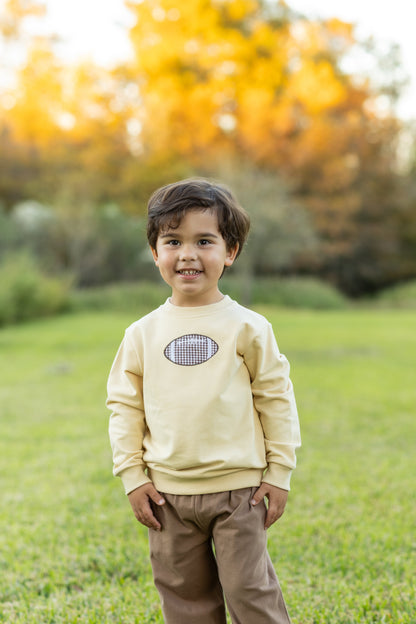 Trotter Street Kids French Terry Pullover - Football